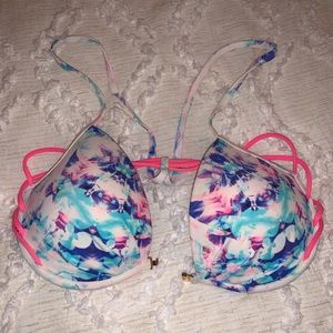 VS clip tie bikini top with straps in back